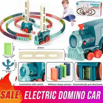 $8.95 • Buy Domino Train Blocks Set Automatic Domino Building Blocks Creatives Toy Gifts Kid