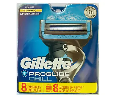 Gillette Fusion Proglide Chill Refill Cartridges 8 Cartridges • $23.99