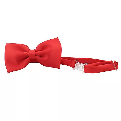$8.99 • Buy Satin Red Bow Tie For Baby Toddler Kid Teen Boy Formal Party Wedding Tuxedo Suit