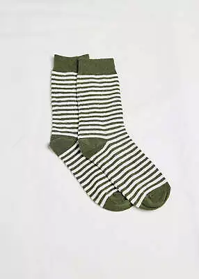 Hemp Daily Socks / Olive Stripe • £15.63