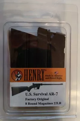 Henry US Survival Rifle 8 Round Magazine .22 LR 8rd Mag HS15 Factory NEW 2 Pack • $49.95