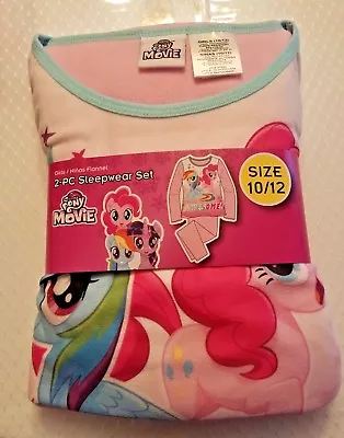  New Girls MY LITTLE PONY 2 Piece Flannel Pajamas Sleepwear Set Size 10/12 Pink • $17.99