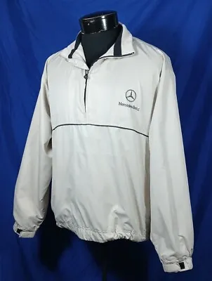 Mercedes Benz Jacket Windbreaker 1/4 1/2 Zip Men's Size Small • $39.99