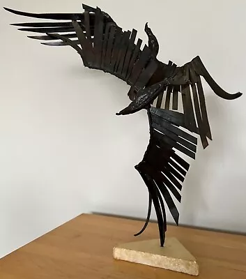 Vintage 70s Brutalist Metal Birds In Flight Sculpture MCM Mid Century SHOEmaker • $750