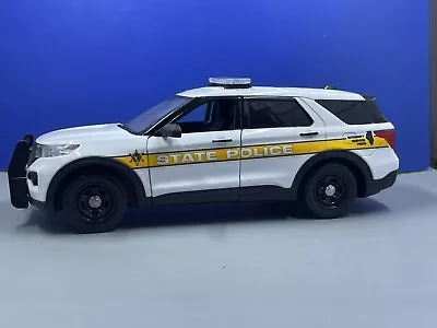 Illinois State Police  1/24 Scale Diecast Custom Motormax Police Car • $75