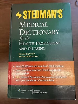 Stedman’s Medical Dictionary For The Health Professions And Nursing 7th Edition • $5