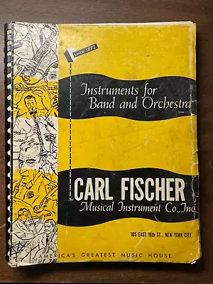 Vintage 1950's Carl Fischer Musical Instrument Catalog * Kay Guitar Banjo * • $99.99