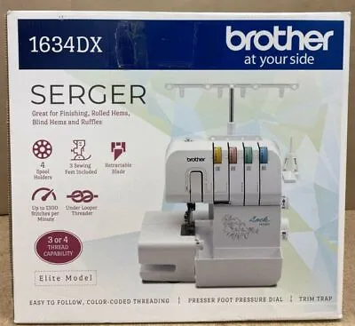  Brother 1634DX  3/4 Thread Serger Machine • $130