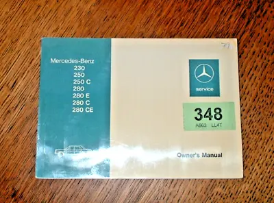 Genuine Mercedes Benz 230 250 280 Owners Manual / Handbook. 1973 • $31.56