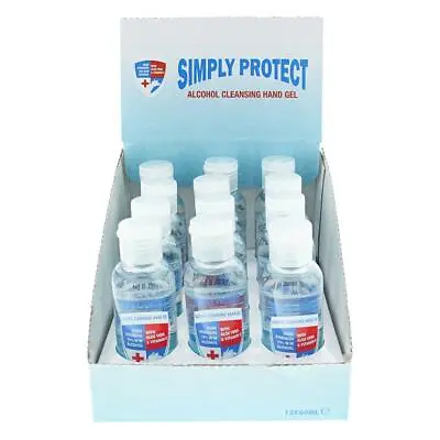 Simply Protect 70% Alcohol Cleansing Hand Gel 60ml 122436486072 Pack • £7.16