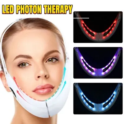 $19.95 • Buy LED PHOTON V Line Face Slimming Double Chin Facial Lifting Machine Anti-Wrinkle