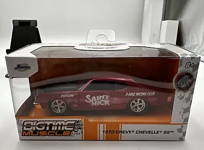 1/32 Jada Just Trucks 1970 Chevy Chevelle Ss Red Saint Nick Die-cast *brand New* • $10.99