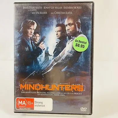 Mindhunters  (DVD 2004) Christian Slater Thriller - Ex Rental Region 4 • $7.12