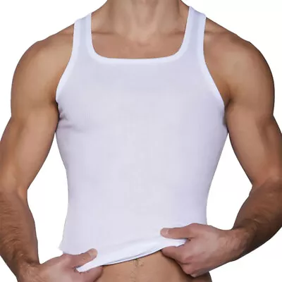 C-IN2 Layers Classic Ribbed Fitted Tank 4327 White • $37.29