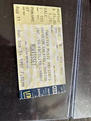 Lot Of 5 Morrissey Ticket Stubs 1997 And 1992 • $39.99