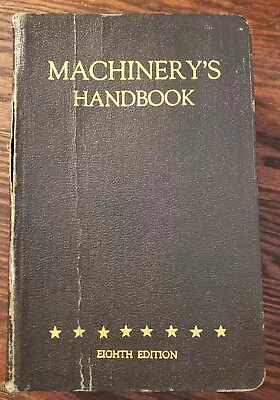 1931 Machinery's Handbook Eighth Edition • $30