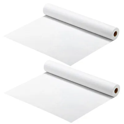 2pcs Recycled Wrapping Paper Painting Practice Paper White Kraft Paper Roll • £13.79