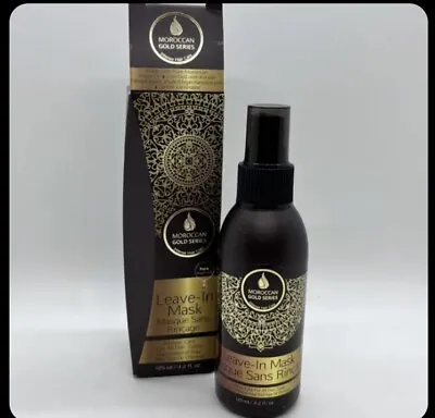 Moroccan Gold Series Leave-in Hair Mask Spray Aragan Oil- FULL SIZE 4.2 Oz NIB • $15