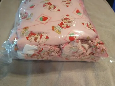 HANDMADE? Vintage STRAWBERRY SHORTCAKE Baby Toddler Crib Bedding Collection 4pcs • $40
