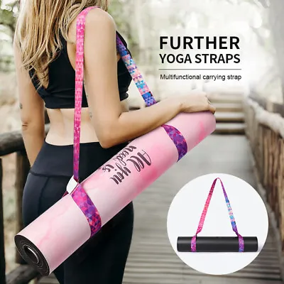 $9.93 • Buy Yoga Mat Strap Carrier Bag Shoulder Sling Adjustable Carry Exercise Gym Belt AU