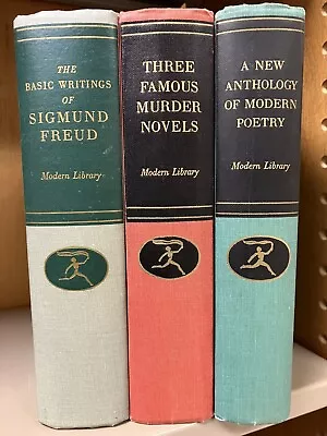 Modern Library Giant Freud G39 + 3 Murders G66 + Poetry G46 Lot Of 3 HC W/o DJ • $15