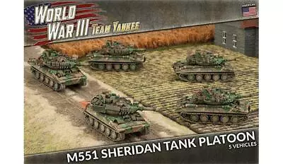 M551 Sheridan Tank Platoon (WWIII X5 Tanks) American Team Yankee • $63