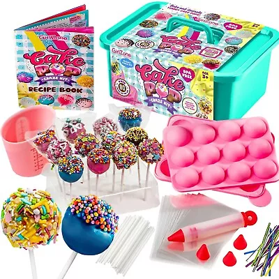 GirlZone Cake Pop Kit - Baking Set For Kids Ages 10-12 Includes Cake Pop Mol... • $41.17