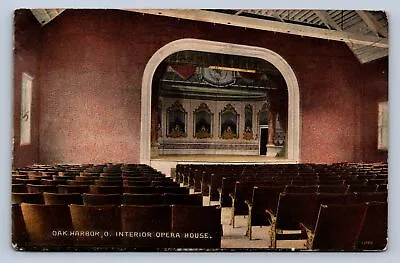 J87/ Oak Harbor Ohio Postcard C1910 Interior Opera House Building 730 • $16.10