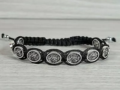 SAINT ST MICHAEL ARCHANGEL & GUARDIAN ANGEL Adjustable Cord Bracelet NEW BLACK • $7.99