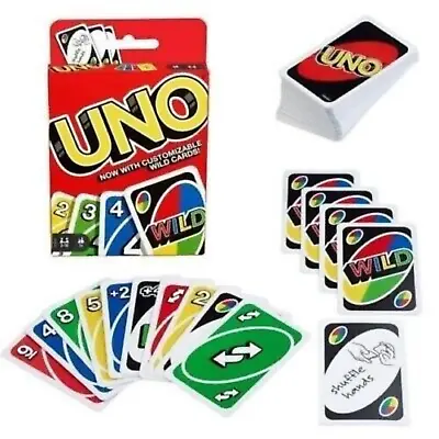 Wild UNO Card Game 112 Cards Family Children Friends Party Gift  UK • £4.97