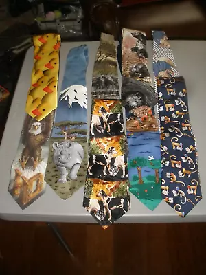 Men's Neck Ties Variety Of Animals Styles And Colors (you Choose) • $19.99