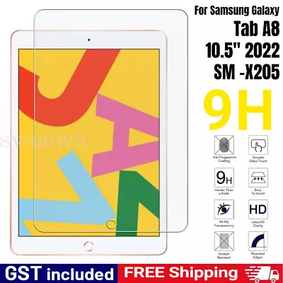 Tempered Glass Screen Protector For Samsung Galaxy Tab A8 10.5  2022 SM -X205 • $10.69