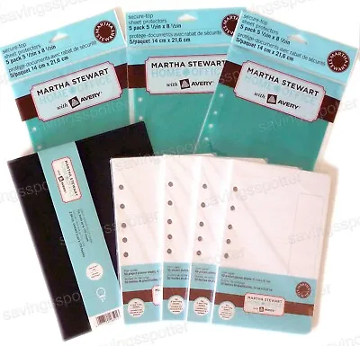 Martha Stewart Avery Binder Kit Filler Paper Sheet Protectors Back To School • $23.99