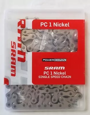 SRAM PC 1 Nickel Single Speed Chain 68.2793.114.205 Bike Bicycle Chain 114 Links • $13.99