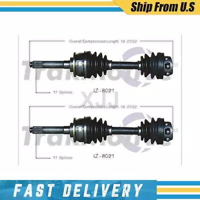 Fits 1999 2000 2001 Isuzu VehiCROSS 2 Front CV Axle Joint Shaft TrakMotive • $131.07