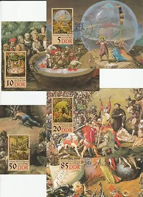 Germany Ddr 1989 Set Of 5 Maximum Cardsthomas Muntzer • $7
