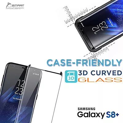 $5.99 • Buy 3D Case Friendly Tempered Glass Screen Protector For Samsung Galaxy S8 S7 Edge