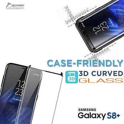 $6.99 • Buy 3D Case Friendly Tempered Glass Screen Protector For Samsung Galaxy S8 S8 Plus