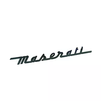 Maserati Trunk Nameplate Emblem Glossy Black Letter Logo Badges Ghibli OEM • $20.97