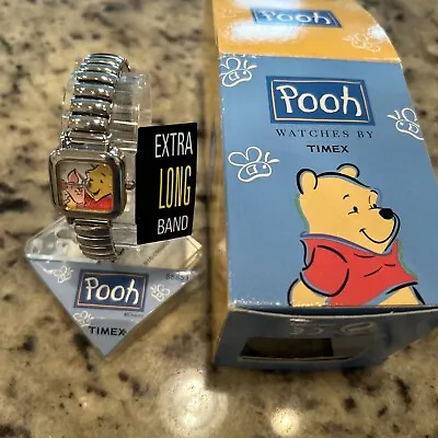 NIB 1990’s Vintage Winnie The Pooh Piglet Timex Watch Original Package Metal • $17.99