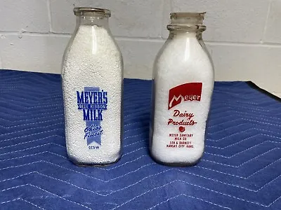 Two Meyer's Milk 1 Quart Bottles • $45