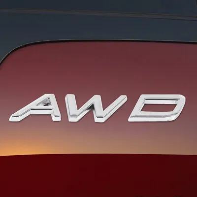 $6.94 • Buy 3D AWD Badge Emblem Sticker Decal Fit For Car Auto All Wheel Drive SUV Off Road