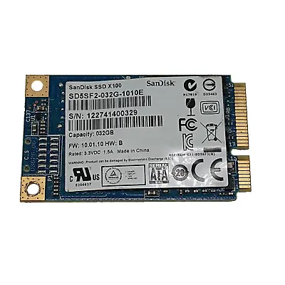 SanDisk X100 SD5SF2-032G-1010E MSATA 32 GB SSD Solid State Drive • $13.69