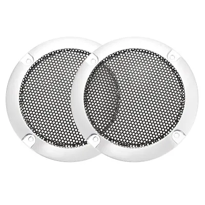 2pcs Speaker Grill Cover 3 Inch 95mm Mesh Subwoofer Guard Black And Silver • $13.89