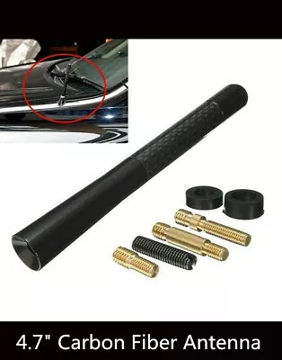 For Mercedes-Benz Black Car Mini Short AM / FM Radio 4.7  Carbon Fiber Antenna • $7.88