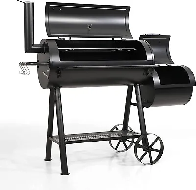 Offset Smoker Grill Charcoal Outdoor Cooking Barbecue BBQ 941 Sq.in Extra Large • $349.99