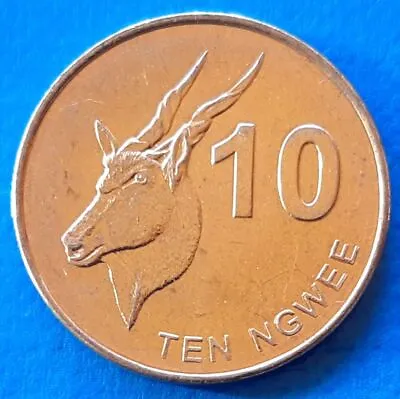 Zambia 10 Ngwee 2012 Antelope • $0.99