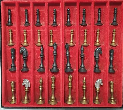 SAC Studio Anne Carlton Brass Chess Set  BOXED  • £55
