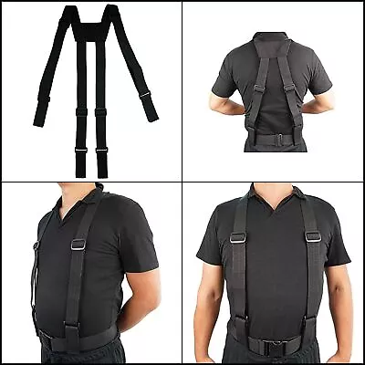 Belt Suspenders Police Duty Tactical Suspender Battle Durable Harness Adjustable • $26.51