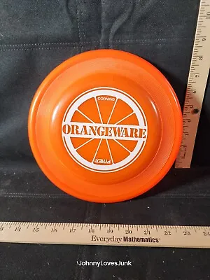 Vintage 1975 Wham-O Fastback Frisbee Pyrex Corning Orangeware Promotional Piece • $75